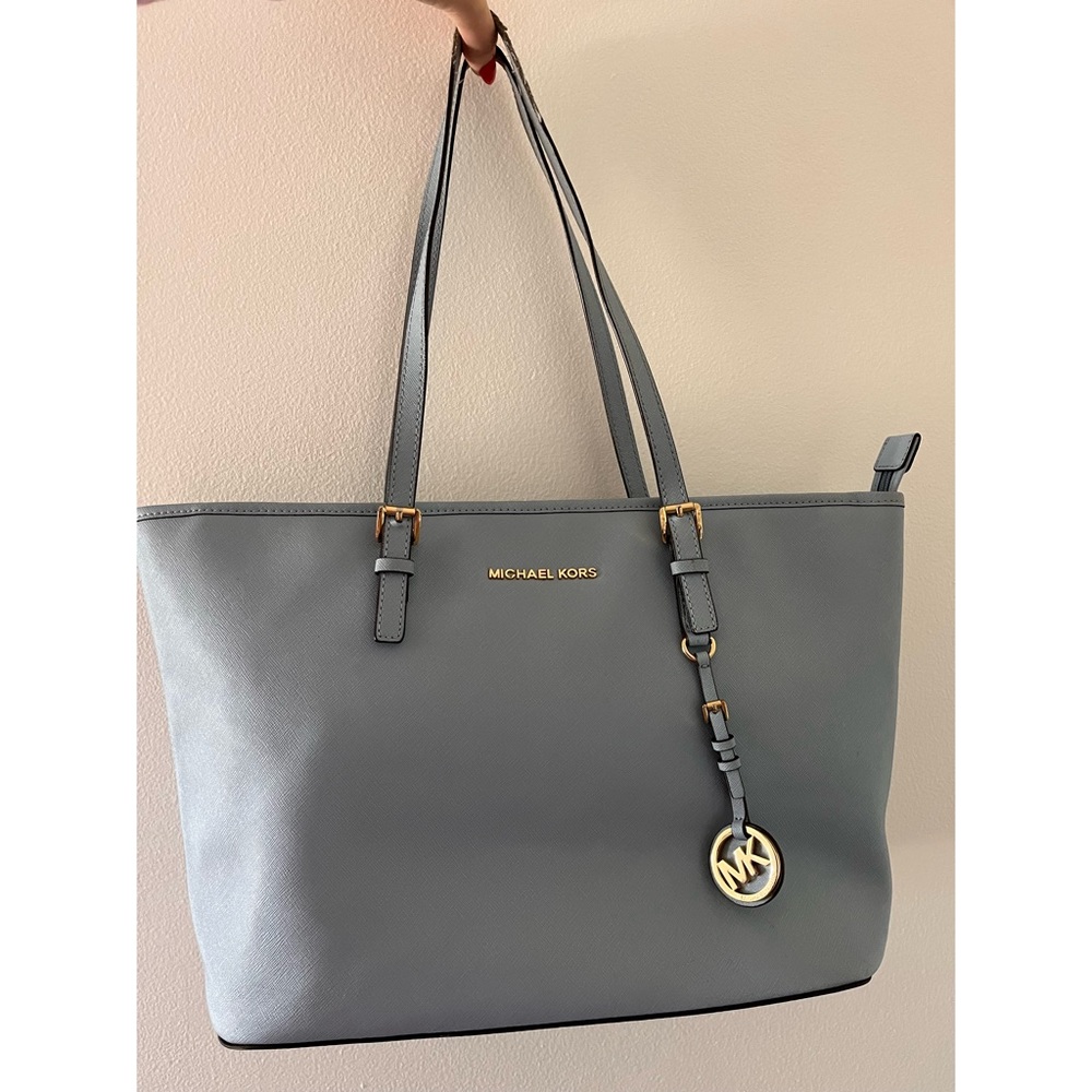 Light Blue Michael Kors Tote